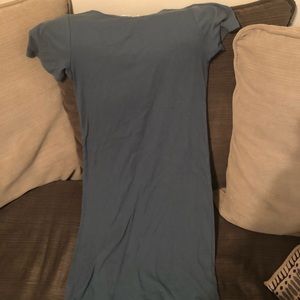 Blue body con dress